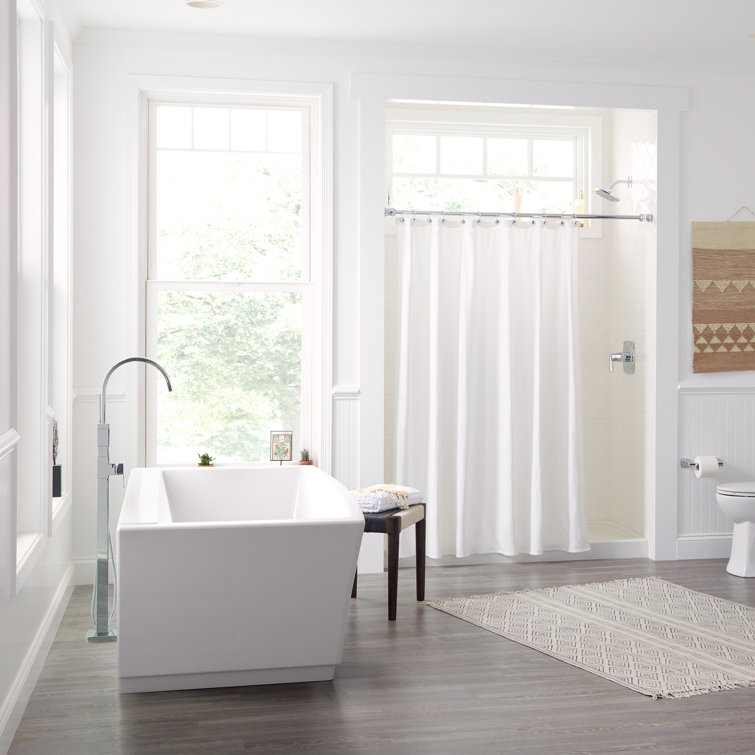Townsend 68'' White Acrylic Freestanding Soaking Bathtub