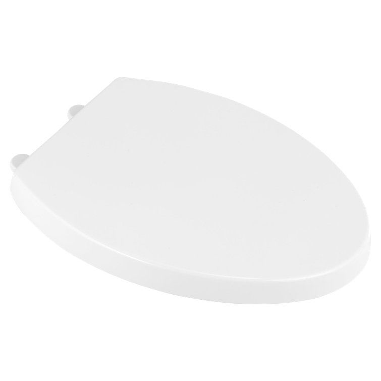 White Telescoping Elongated Luxury Toilet Seat with EverClean Surface