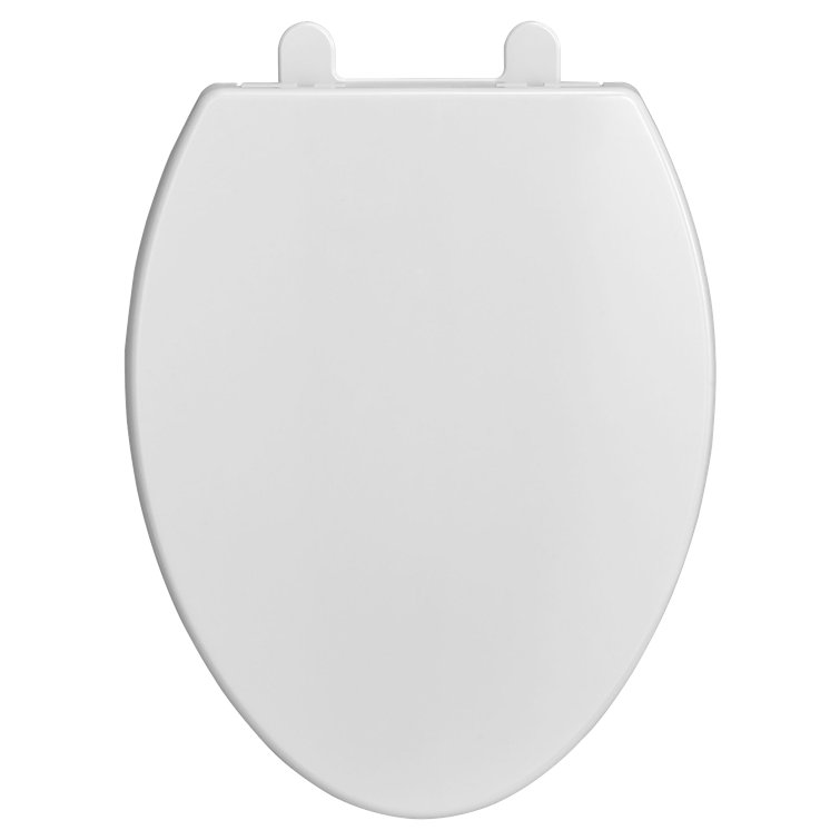 White Telescoping Elongated Luxury Toilet Seat with EverClean Surface