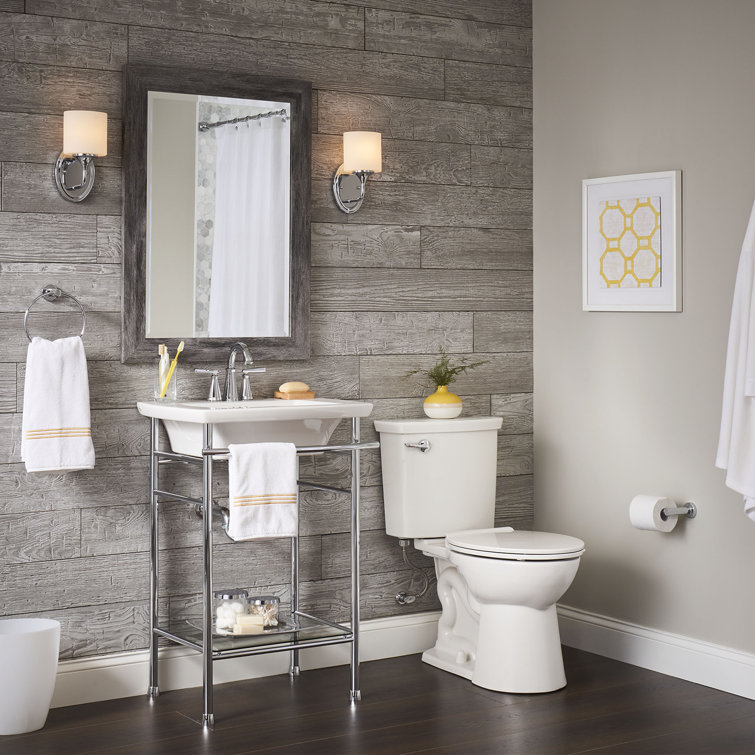 White Elongated Two-Piece High Efficiency Toilet with Seat