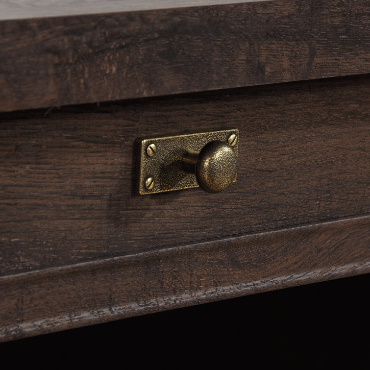 Costa Coffee Oak Executive Desk with Storage Drawers