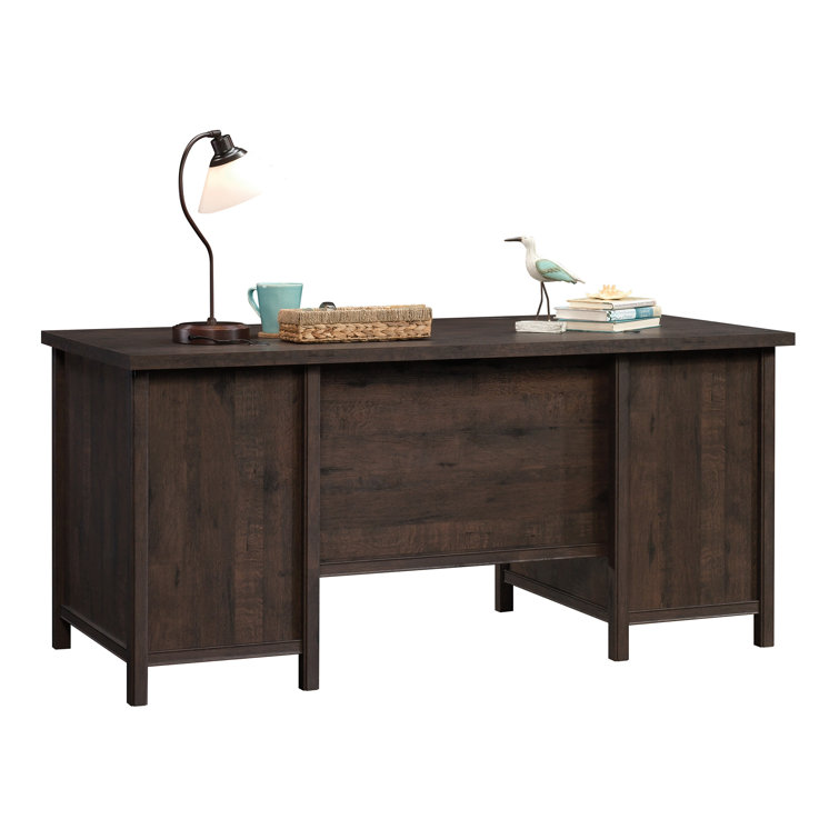 Costa Coffee Oak Executive Desk with Storage Drawers