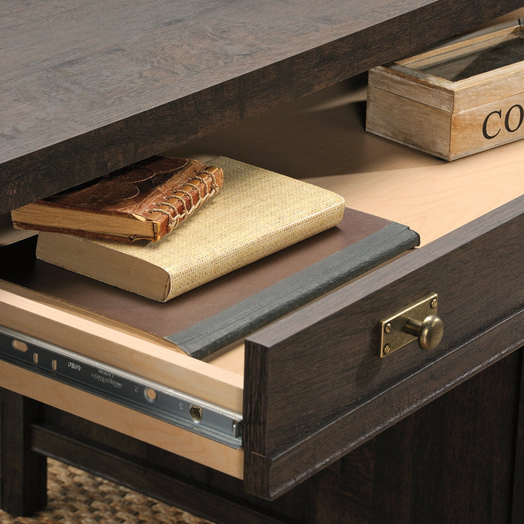 Costa Coffee Oak Executive Desk with Storage Drawers