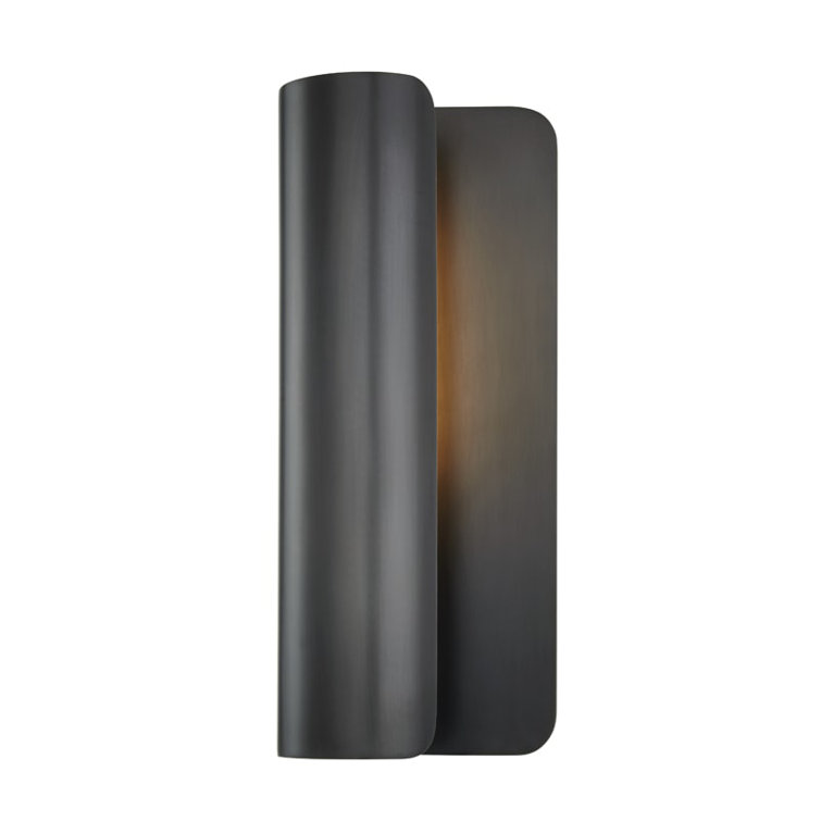 Elegant Old Bronze Single-Light Dimmable Cylinder Sconce