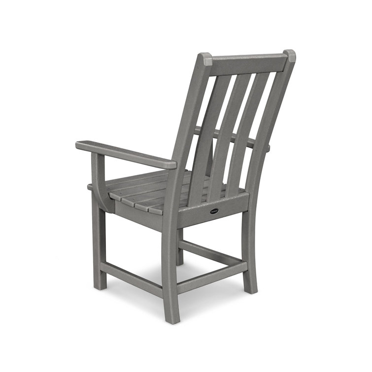 Slate Gray Polywood Vineyard Dining Arm Chair