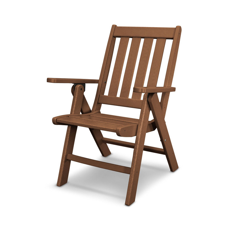 Teak Folding Outdoor Dining Chair with Adjustable Backrest