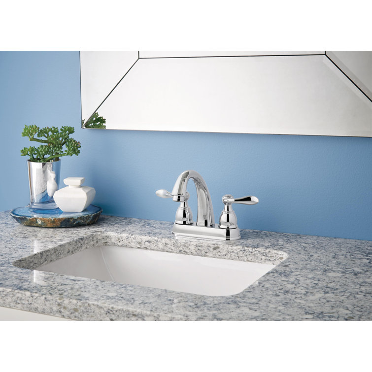 Windemere Polished Chrome Traditional 2-Handle Centerset Bathroom Faucet