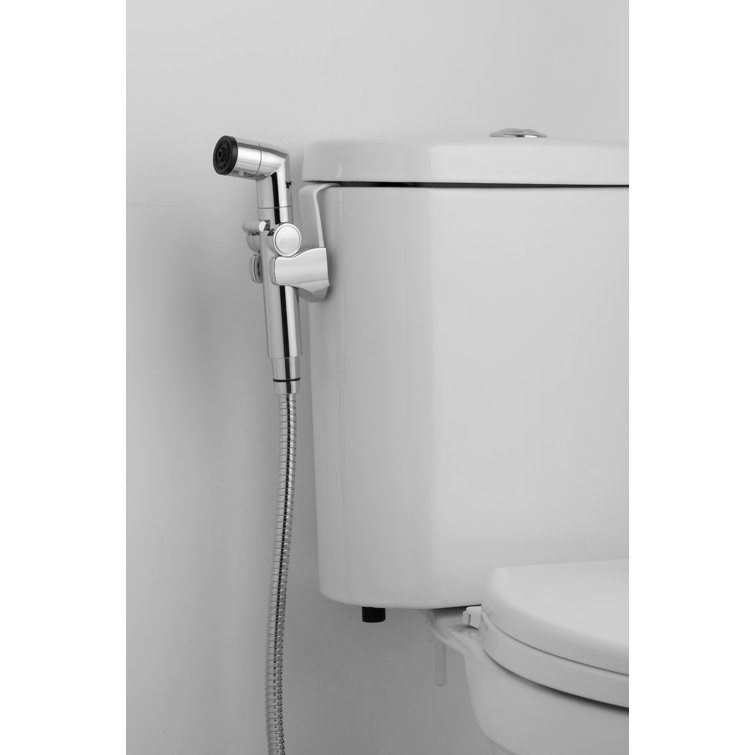 Chrome Handheld Bidet Sprayer with Stainless Steel Hose