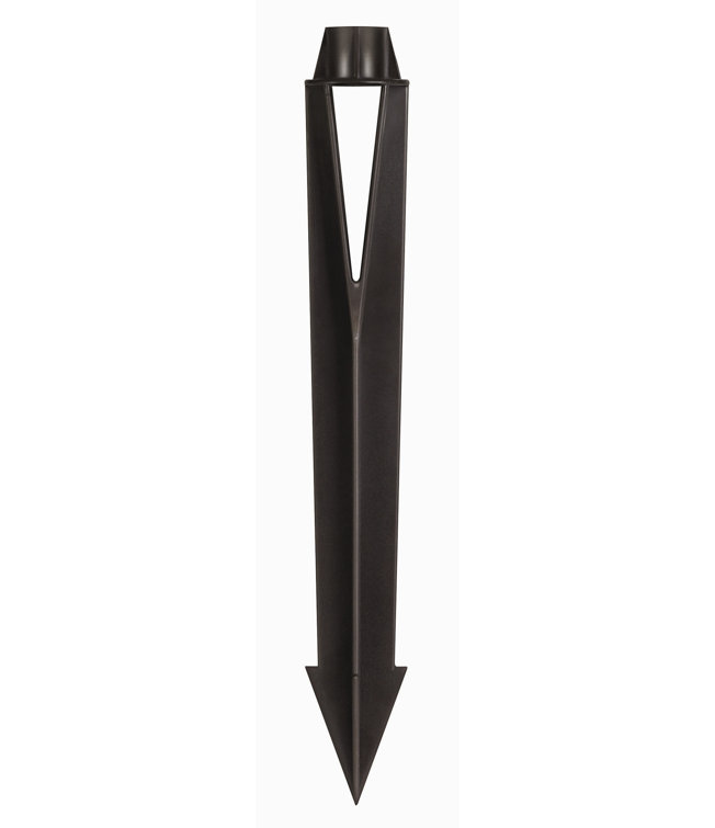 Black Composite Ground Spike for Landscape Lighting