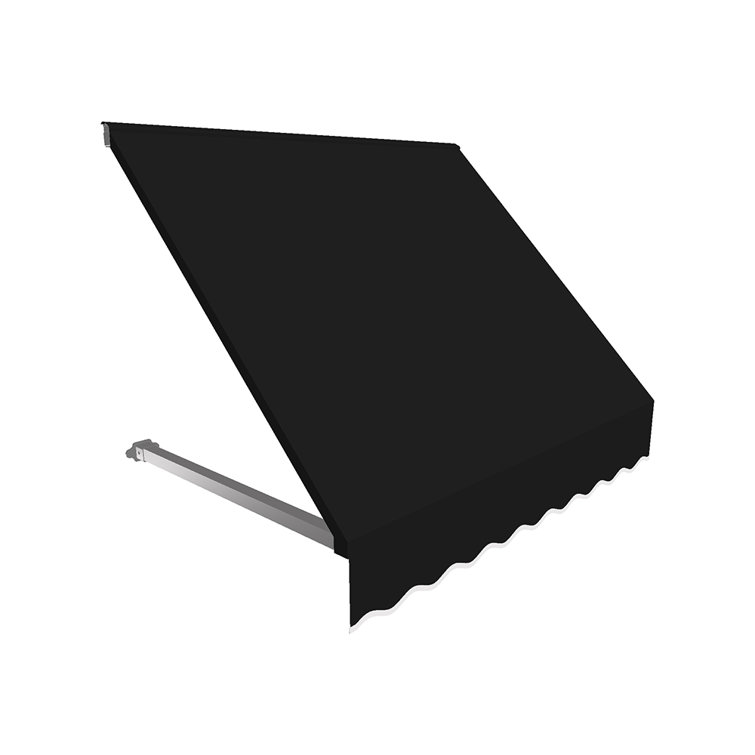 Black Aluminum and Acrylic Fixed Window/Door Awning
