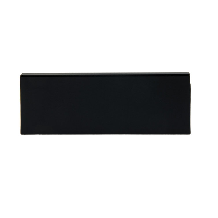 Ethan Matte Black Brass 3" Finger Pull