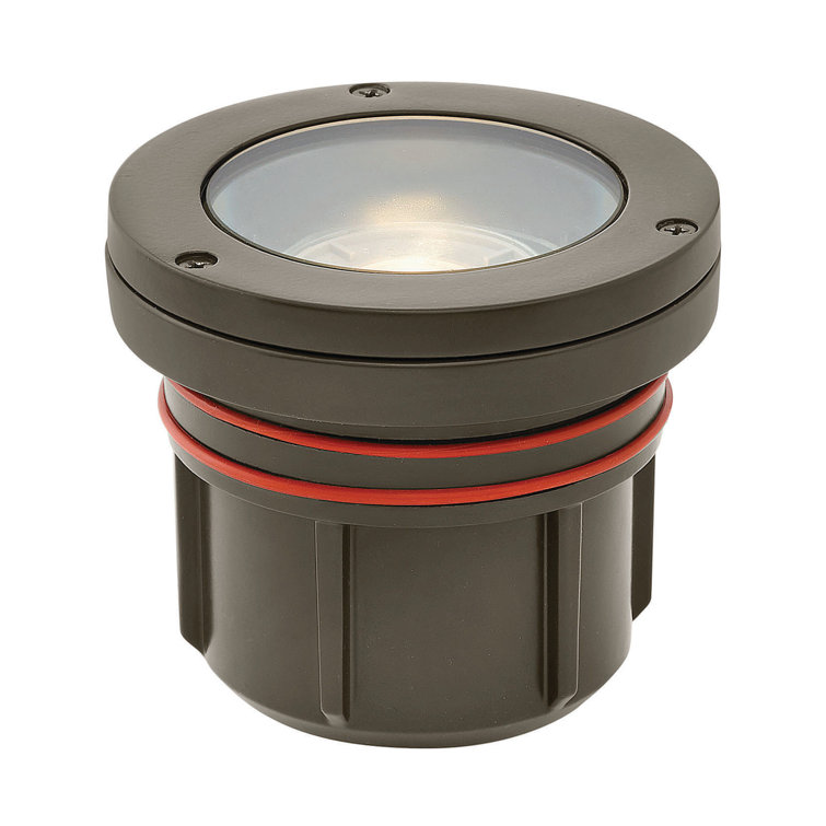 Bronze Low Voltage LED Well Light with Clear Lens