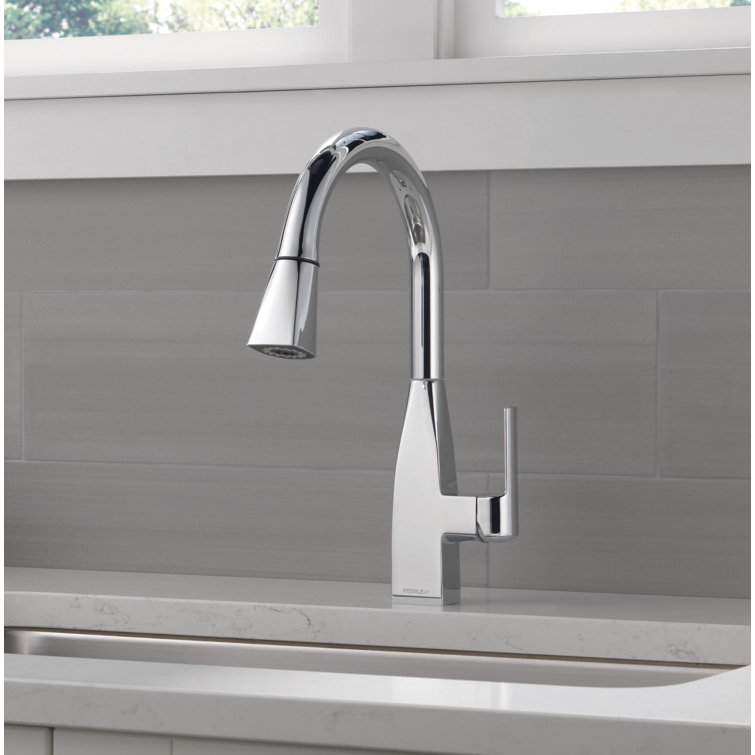 Xander Polished Chrome Single Handle Pull-Down Kitchen Faucet