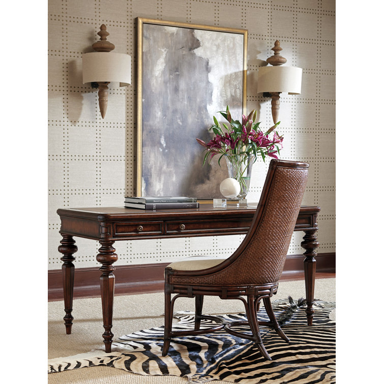 Rosslyn Traditional Cherry Wood Home Office Desk with 3 Drawers