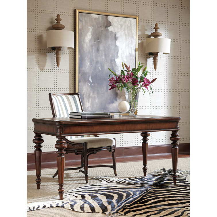 Rosslyn Traditional Cherry Wood Home Office Desk with 3 Drawers