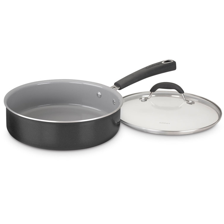 11-Piece Black Non-Stick Aluminum Cookware Set with Glass Lids