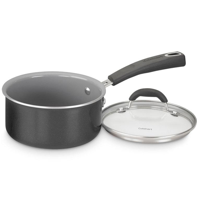 11-Piece Black Non-Stick Aluminum Cookware Set with Glass Lids