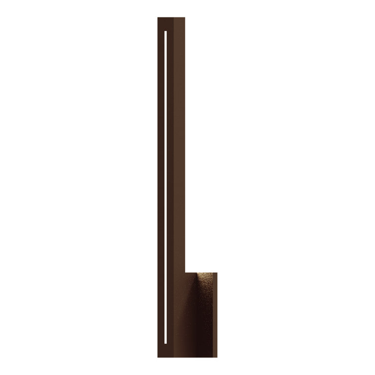 Textured Bronze 30" Dimmable LED Wall Sconce with Color Strip Options