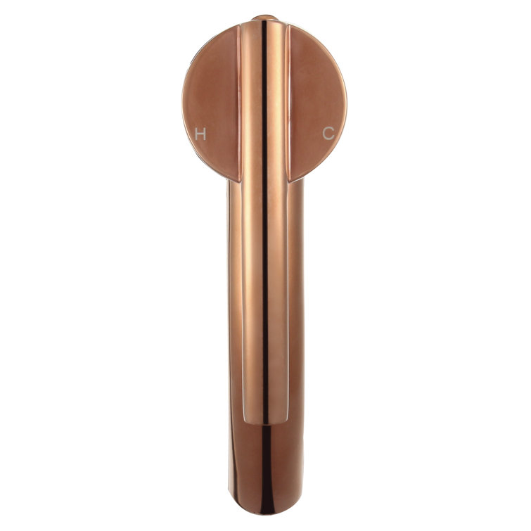Waverly Elegant Polished Rose Gold Single-Hole Bathroom Faucet