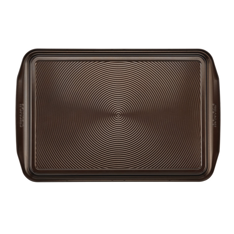 Chocolate Brown Nonstick Steel Cookie Sheet with Cooling Rack