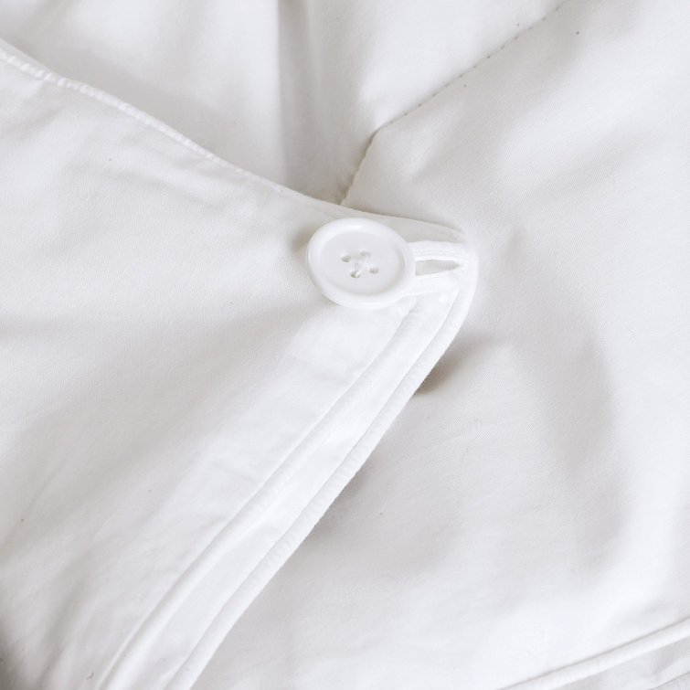 King Size White Cotton Comforter with Silk Filling