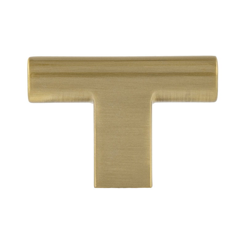 Vail 2" Satin Brass T-Handle Bar Knob