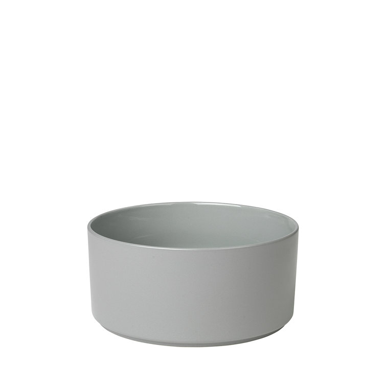 Mirage Grey Ceramic Medium Serving Bowl 8"
