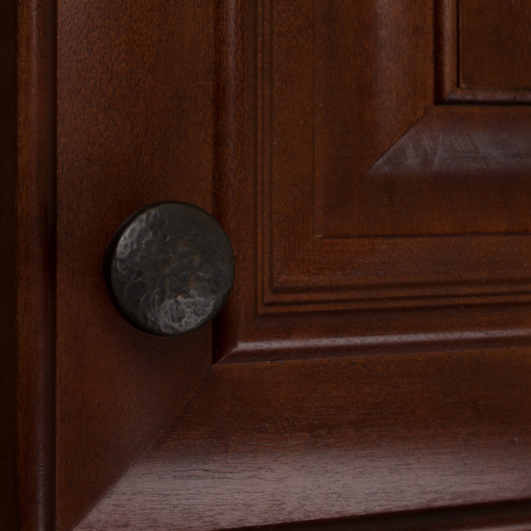 Oil Rubbed Bronze Round Hammered Cabinet Knobs Multipack