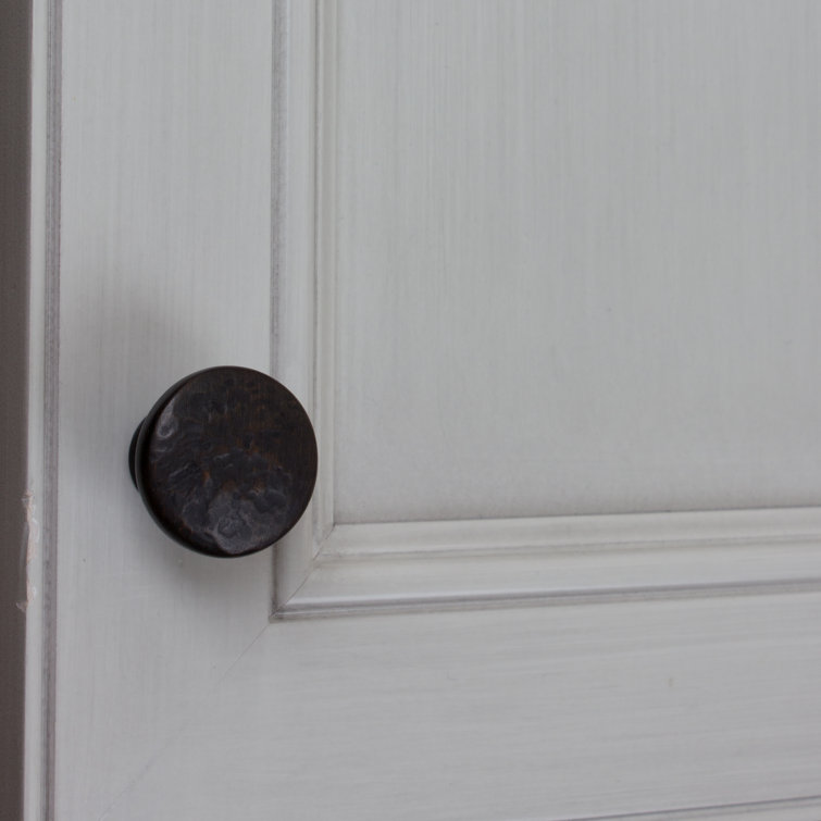 Oil Rubbed Bronze Round Hammered Cabinet Knobs Multipack