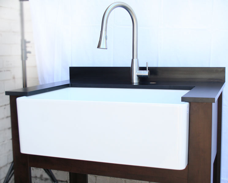 Brushed Stainless Steel Pull Down Kitchen Faucet with Spray
