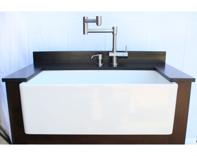 Brushed Stainless Steel Retractable Single Hole Kitchen Faucet