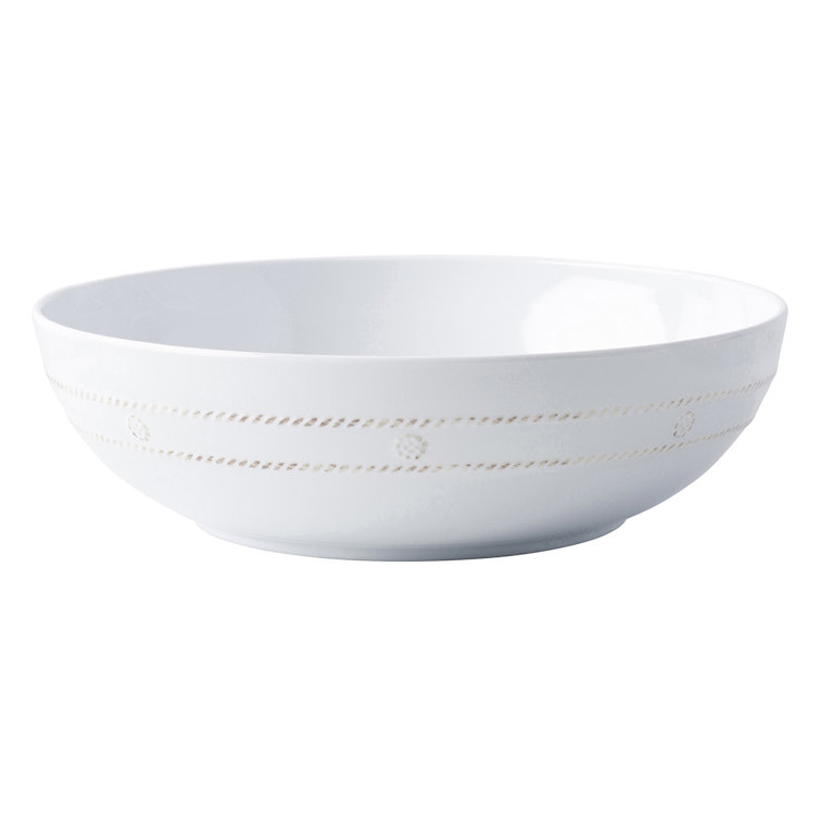 White Round Melamine 12" Serving Bowl