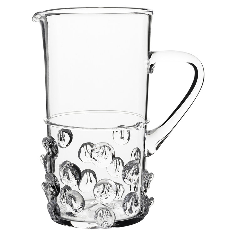 Florence 1.5 Qt Clear Glass Bohemian Pitcher