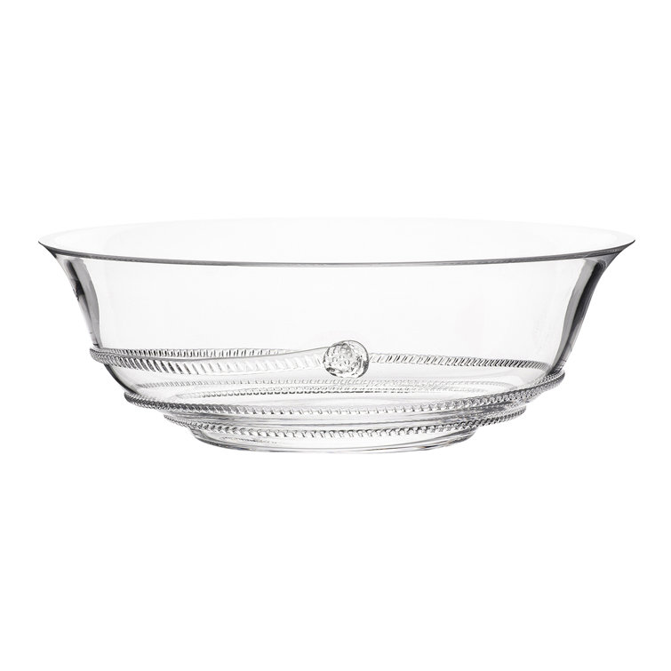 Amalia Bohemian Glass 10" Swirl Serving Bowl