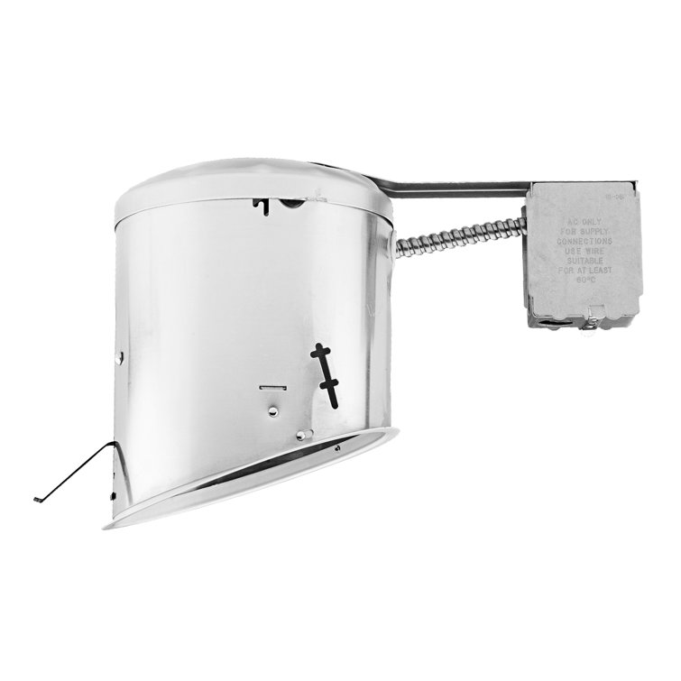 6-Inch Grey Aluminum IC Rated Sloped Recessed Lighting Housing