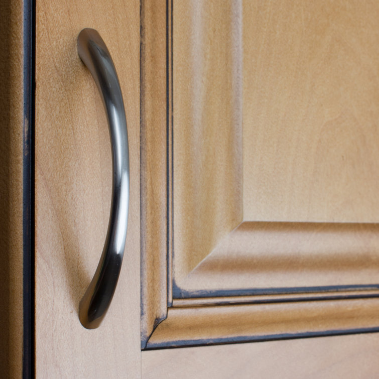 Brushed Nickel 3.75'' Arch Cabinet Pull with Mounting Hardware