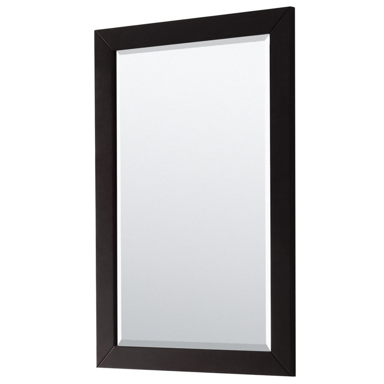 Daria Dark Espresso 29" Single Bathroom Vanity with Matte Black Trim