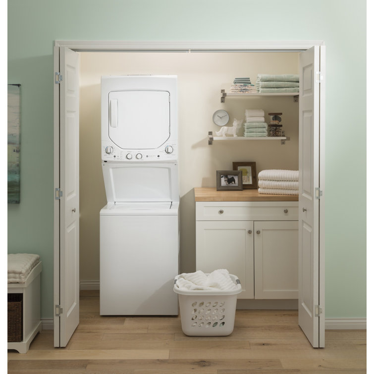 White 2.3 Cu. Ft. Washer and 4.4 Cu. Ft. Electric Dryer Laundry Center