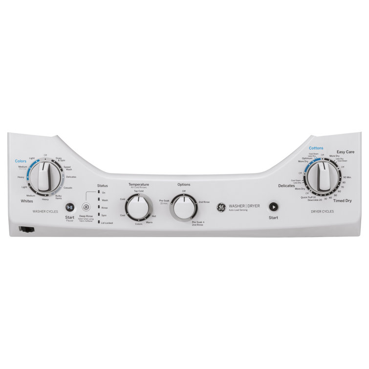 White 2.3 Cu. Ft. Washer and 4.4 Cu. Ft. Electric Dryer Laundry Center