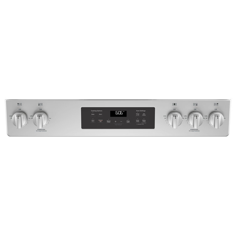 30" Stainless Steel Slide-In Gas Range with Griddle