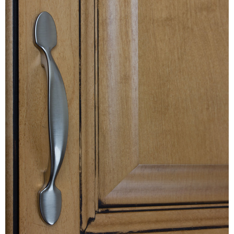 Brushed Nickel 9" Arch Cabinet Pull with Mounting Hardware