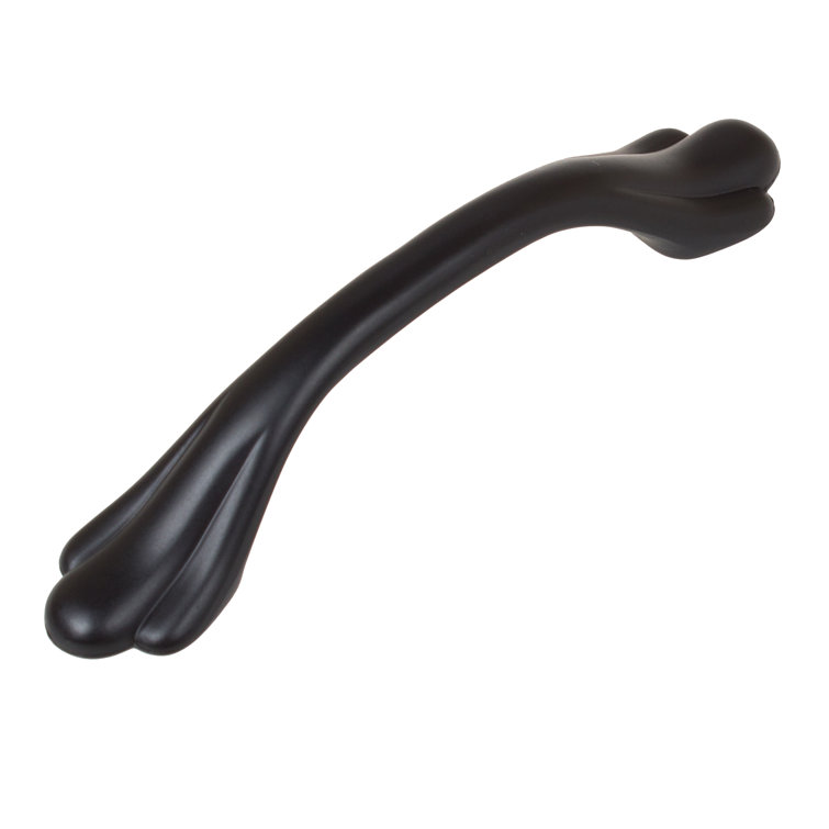 Matte Black Rustic Arch Cabinet Pull with Mounting Hardware