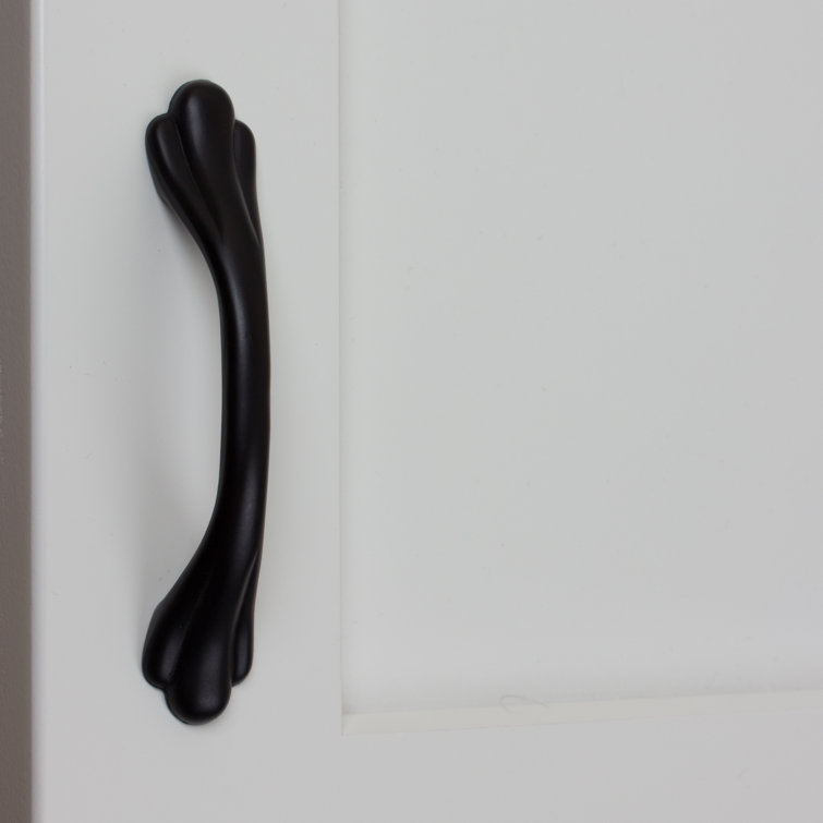 Matte Black Rustic Arch Cabinet Pull with Mounting Hardware