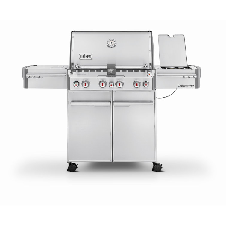 Summit S-470 Stainless Steel Natural Gas Grill with Rotisserie