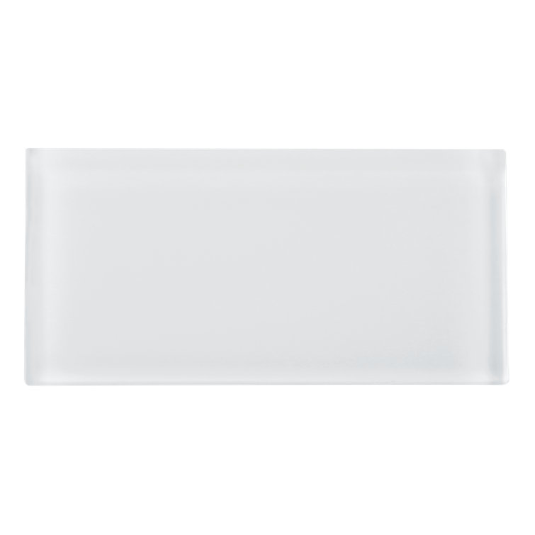 White Glass Mosaic Subway Tile for Kitchen and Bathroom