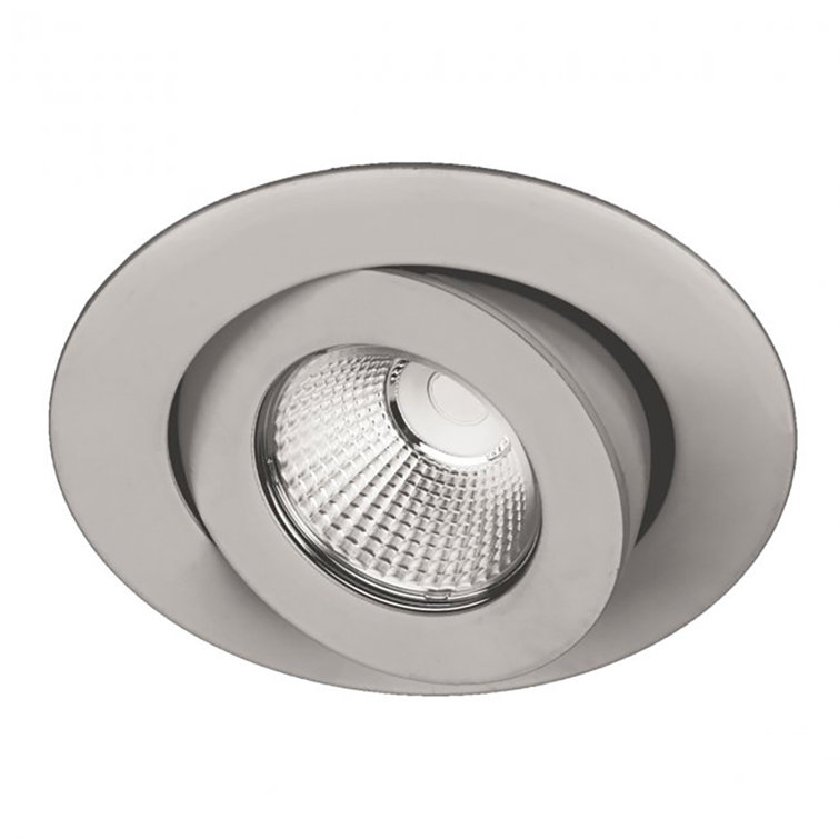 Brushed Nickel 4.75'' Adjustable LED Recessed Trim