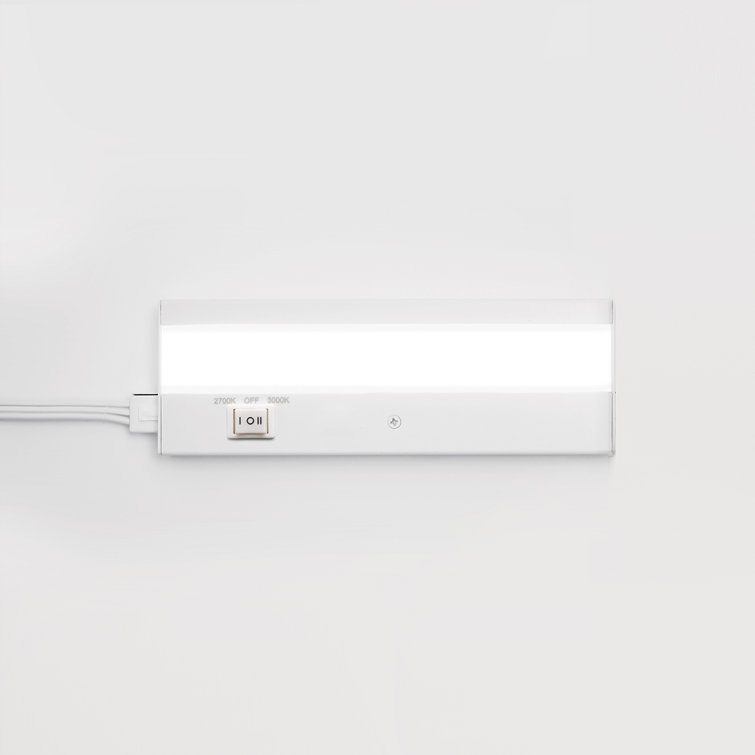 White 8'' Dual Color LED Under Cabinet Light Bar