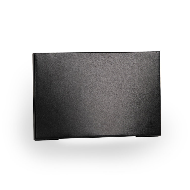 Sleek Black Aluminum Outdoor LED Step & Wall Light, Dimmable