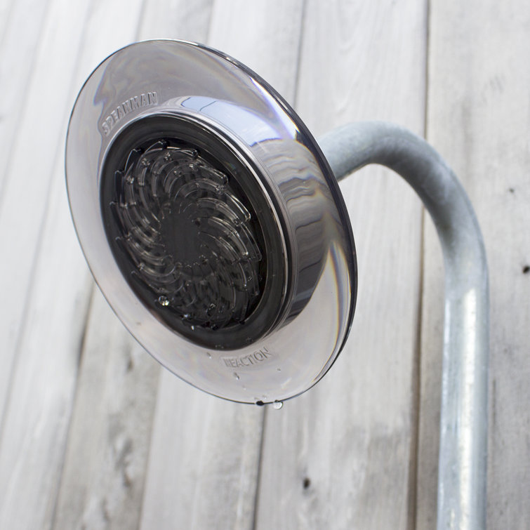 Smokey Gray Chrome Multi-Head Wall Mounted Showerhead