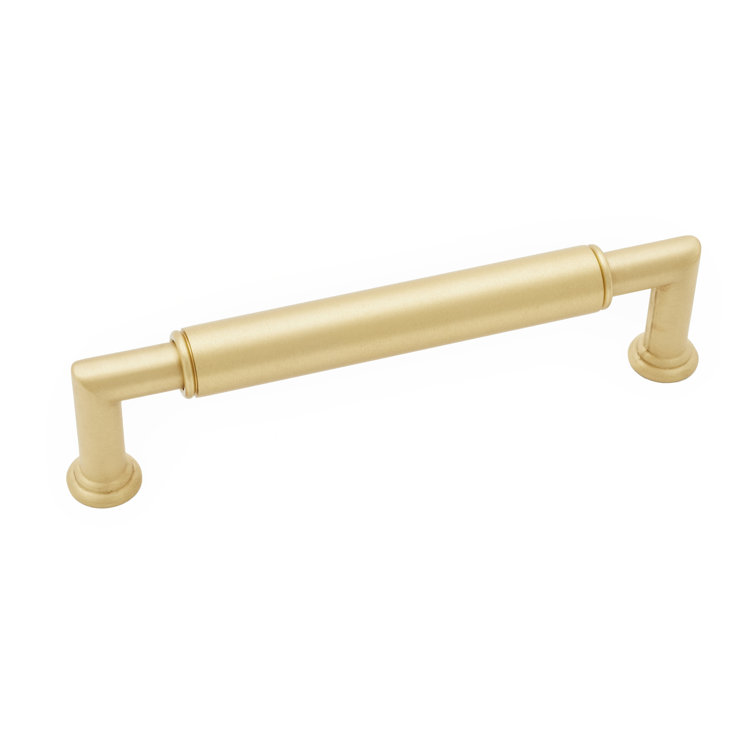 Satin Brass 5'' Modern Industrial Bar Pull